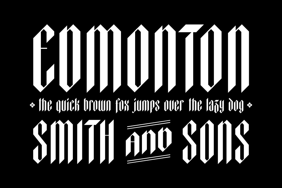 Elmwood Blackletter Display Font, a Blackletter Font by Vintage Type Company (Photo 10 of 16)