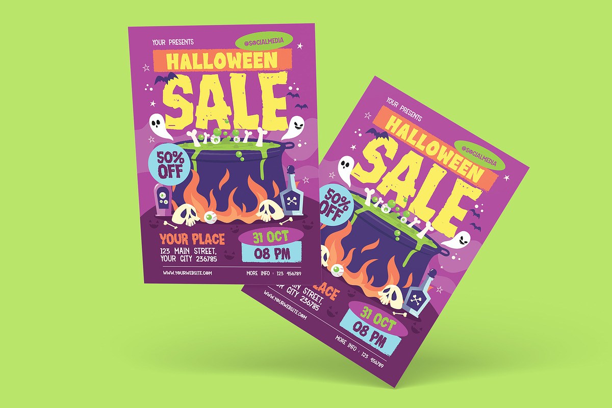 Halloween Sale Flyer, a Flyer Template by Creativestoree (Photo 5 of 5)