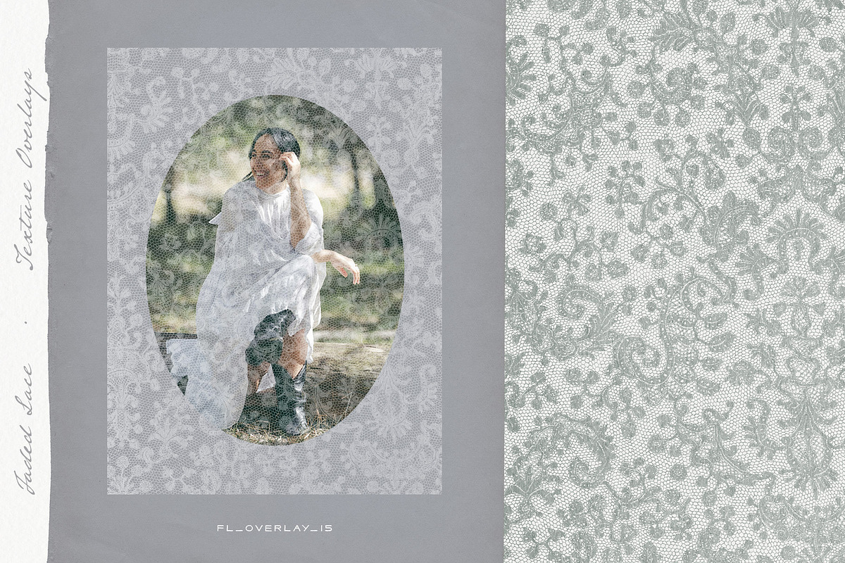 Faded Lace Texture Overlays, a Texture Graphic by alonahaidash (Photo 5 of 22)