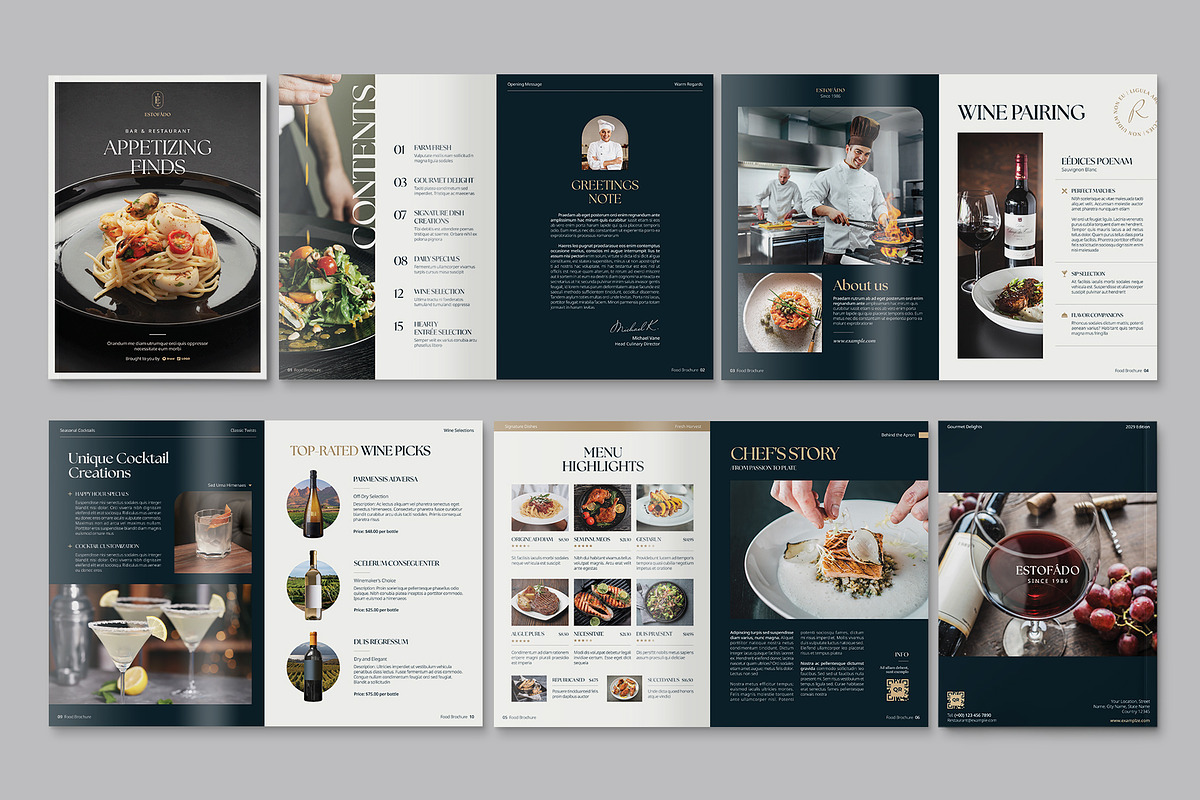 Menu Brochure Template, a Brochure Template by BrandPacks (Photo 2 of 4)