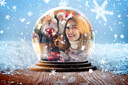 Christmas Snow Globe Mockup Template, a Product Mockup by DesignerCandies (Thumbnail 2 of 5)
