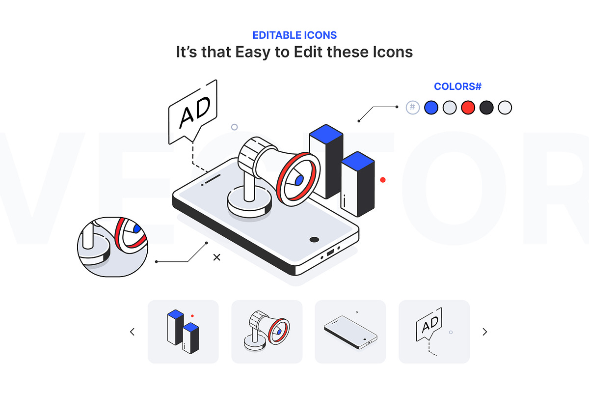 Marketing Animated Icons, an Outline Icon by Vectors Market (Photo 3 of 7)