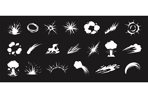 Cartoon energy explosion shapes, an Object Illustration by winwin.art