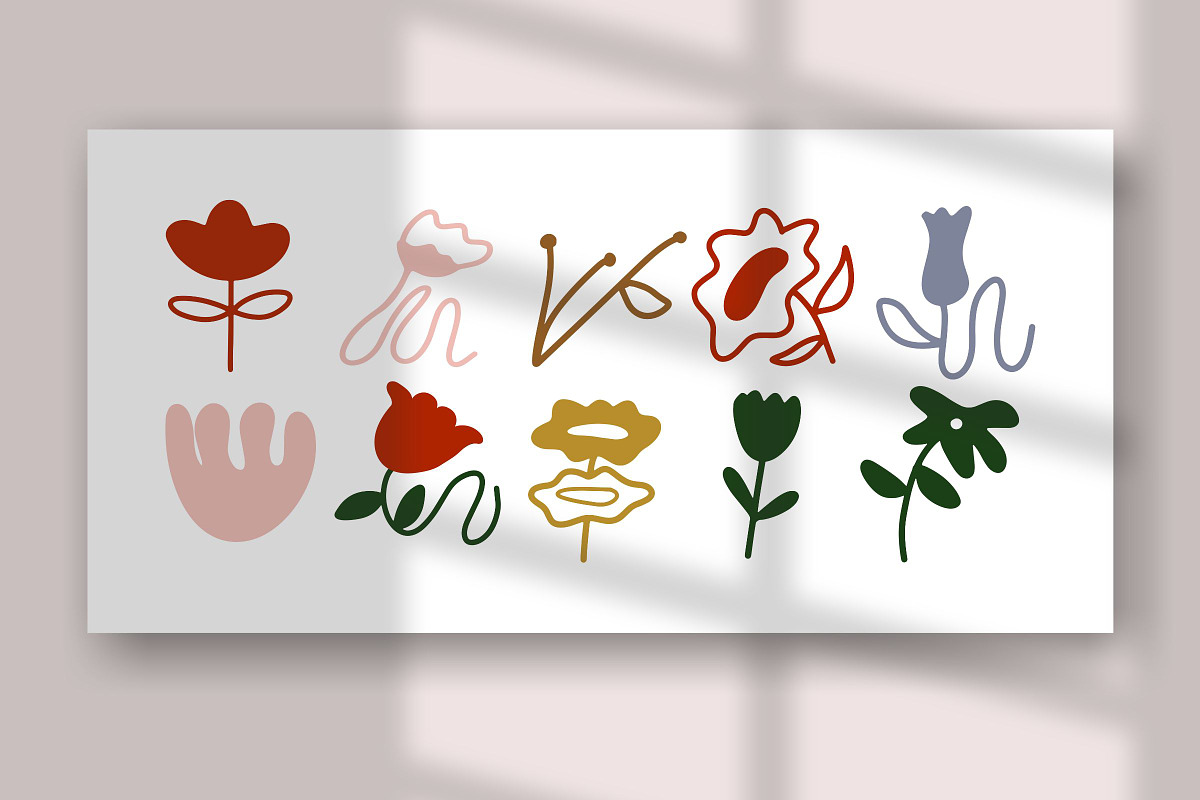 52+ Unique Botanical Flower Set, a Decorative Illustration by The Journey Atelier (Photo 10 of 10)