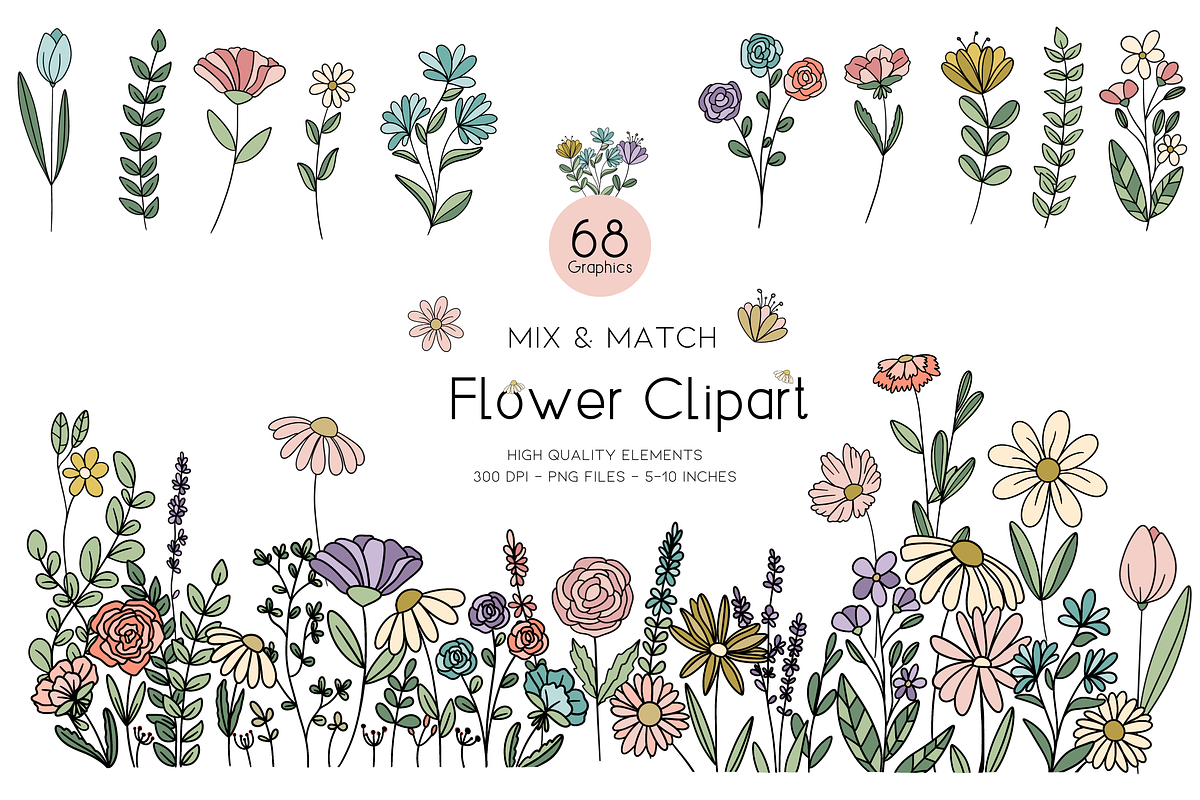 Wild Flower Meadow | Bouquet Maker, a Graphic by Murphy & Frank (Photo 1 of 10)