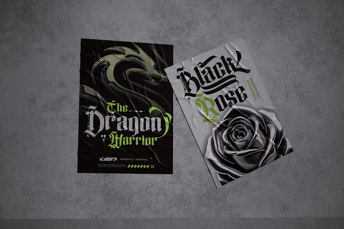 Blime Blackletter - Logo Font, a Blackletter Font by Nirmana Visual (Photo 7 of 11)