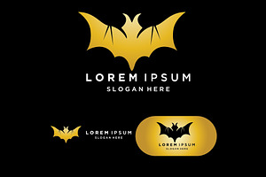 Bat gold vector icon logo template i, a Graphic by LOGOCREATIVE
