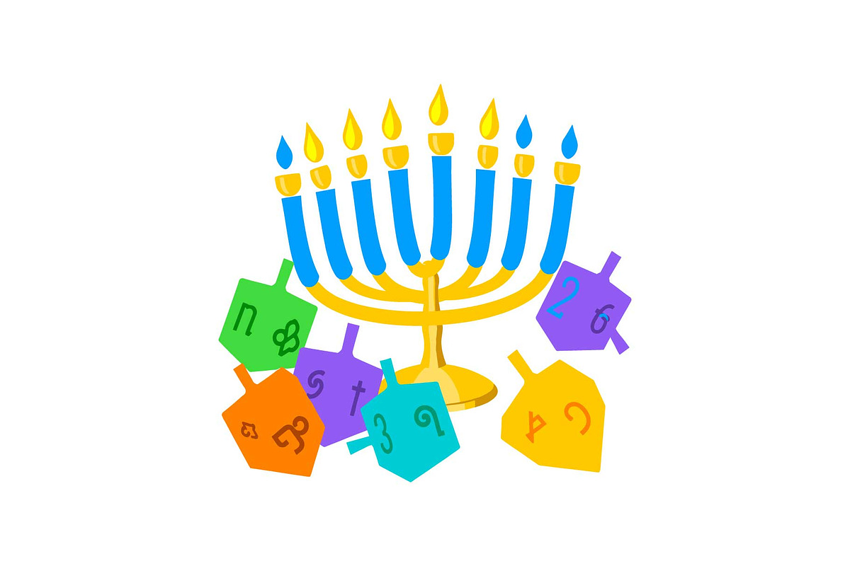 Festive Kwanzaa & Hanukkah Icon Set, an Object Graphic by yasushie (Photo 7 of 16)