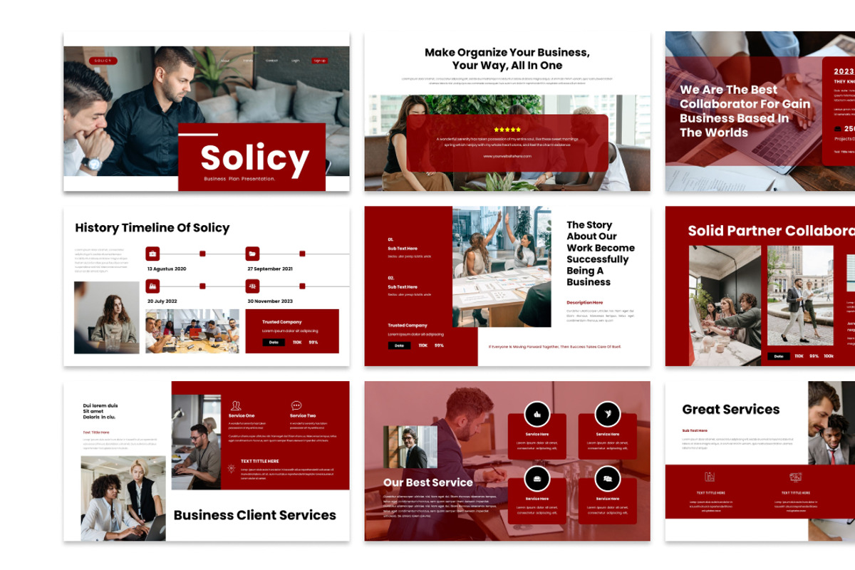Solicy-Business Keynote & GS, a Presentation Template by Raseuki (Photo 2 of 5)