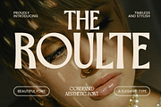 Roulte – Elegant Condensed SansSerif, a Sans Serif Font by MaikoHatta (Thumbnail 1 of 7)