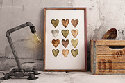 Watercolor heart cliparts & patterns, an Object Graphic by Naty Art (Thumbnail 4 of 24)