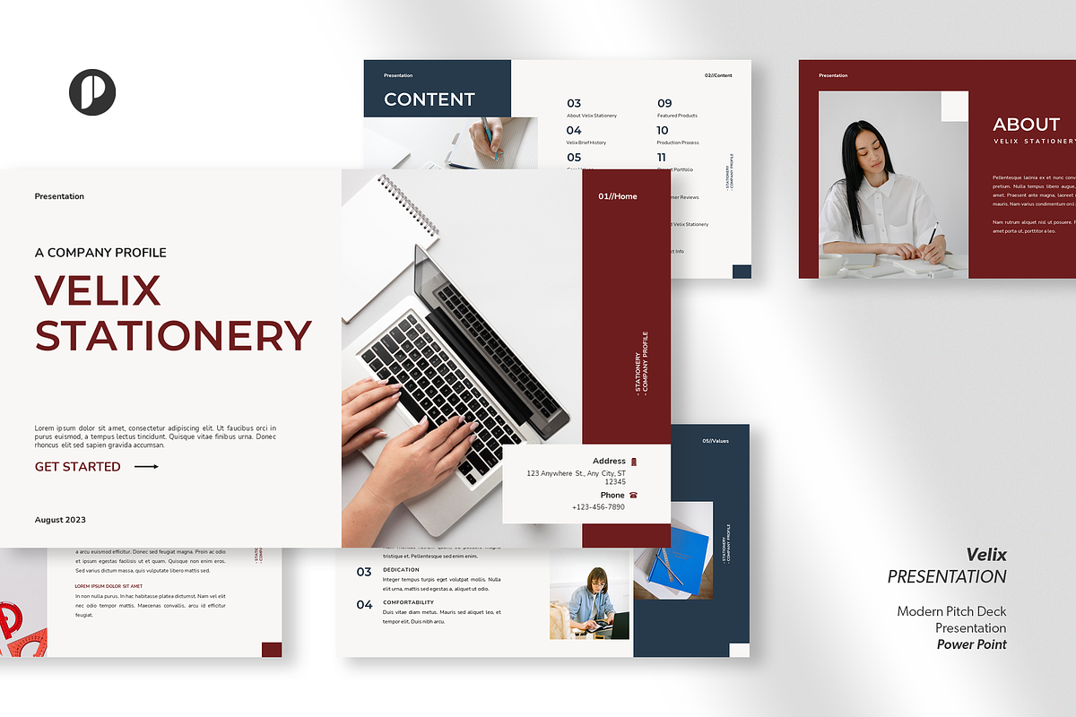 Velix - company profile presentation, a Presentation Template by peterdraw (Photo 1 of 8)