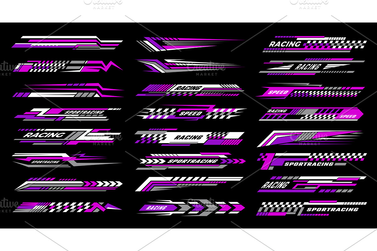 Sport stripes. Design template of, a Transportation Illustration by Onyx