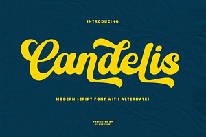 Candelis - Modern Script Font, a Script Font by Say Studio