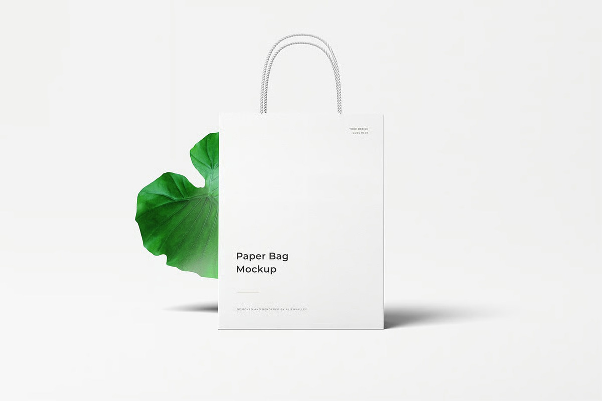 High Quality Paper Bag Mockup, a Packaging Mockup by zpackcreative (Photo 5 of 6)