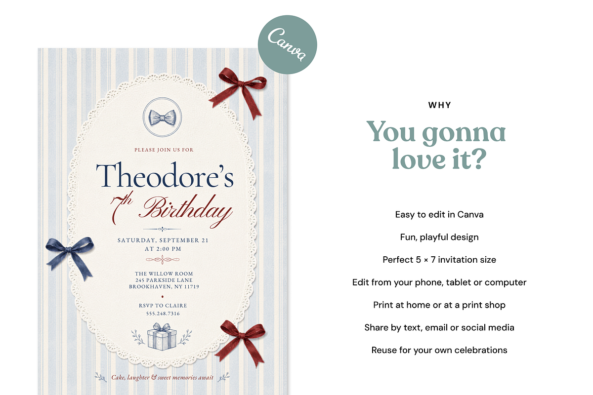 Whimsical Birthday Boy Invitation, an Invitation Template by heynomi (Photo 6 of 19)