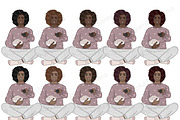 Weekend Girls Clipart, a Person Illustration by GlamArtZhanna (Thumbnail 2 of 5)
