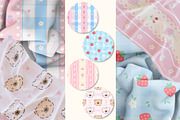 Kawaii Bear Vector Seamless Patterns, a Pattern Graphic by alia.kurianova (Thumbnail 3 of 9)
