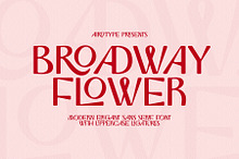 Broadway Flower Sans Serif Ligatures