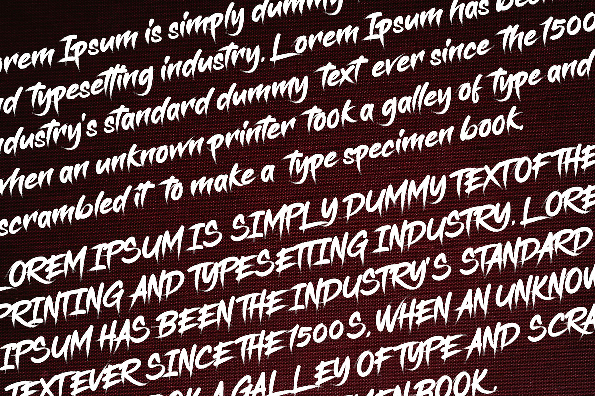 Gisbon - Brush Typeface, a Blackletter Font by madeDeduk (Photo 10 of 13)