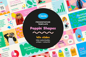 Poppin' Shapes Presentation CANVA, a Presentation Template by Sweet Stash