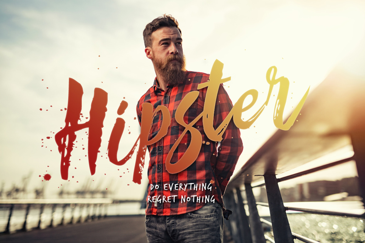 LovelyChaos Rough Brush Script, a Script Font by DoubleZ Studio (Photo 5 of 11)