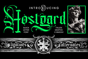 Hostgard - Blackletter Font