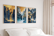 Abstract golden landscape painting, a Decorative Illustration by DamonYang's shop (Thumbnail 5 of 8)