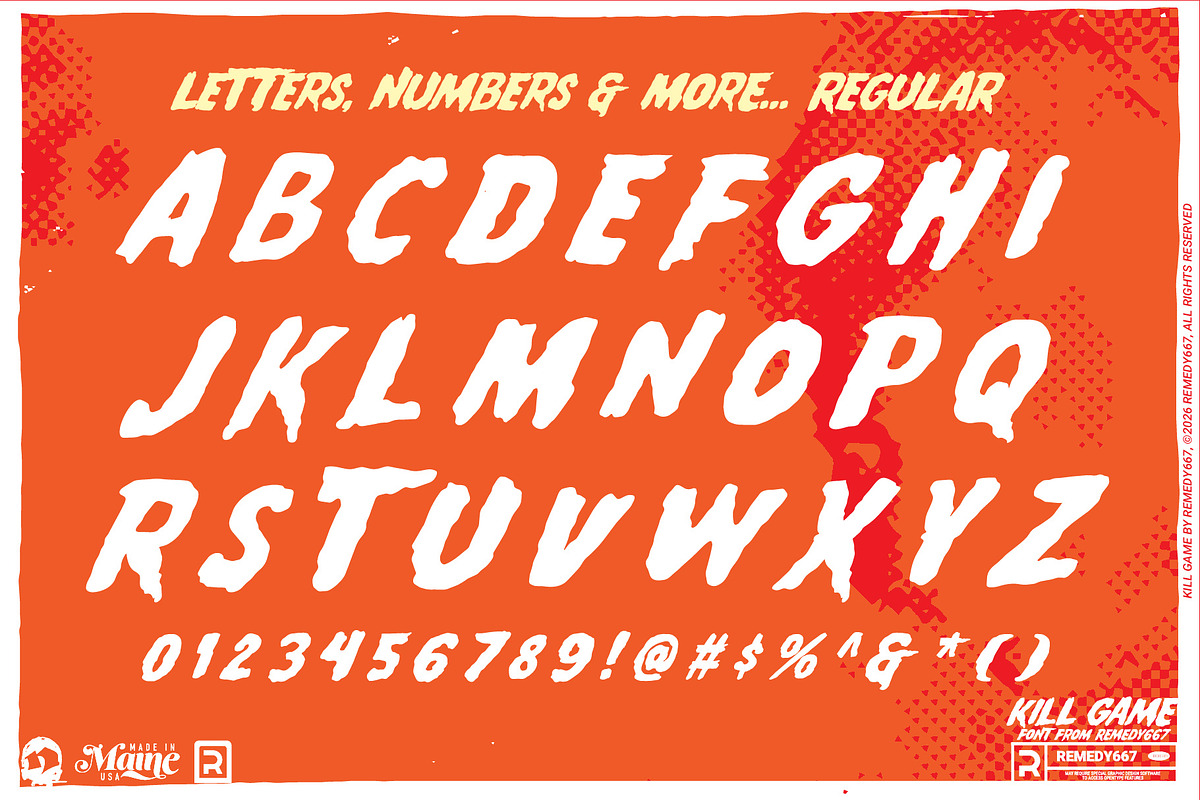 Kill Game, a Sans Serif Font by Remedy667 (Photo 7 of 9)