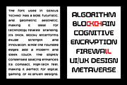 Genius Techno - Modern Futuristic, a Sans Serif Font by roomspace creative lab (Thumbnail 2 of 12)