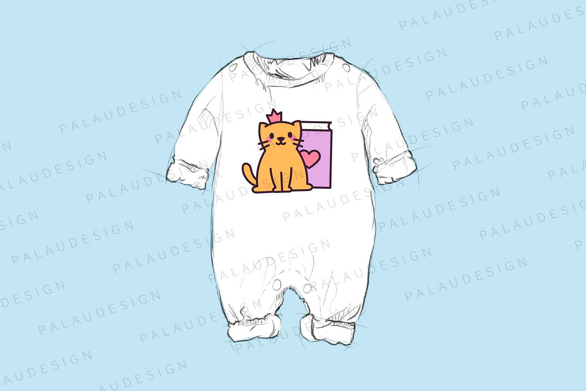 Cute Kawaii Cats with Books, an Animal Illustration by Palau (Photo 8 of 12)