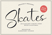Skates – Elegant Script Font, a Script Font by kangfont Studio (Thumbnail 1 of 10)