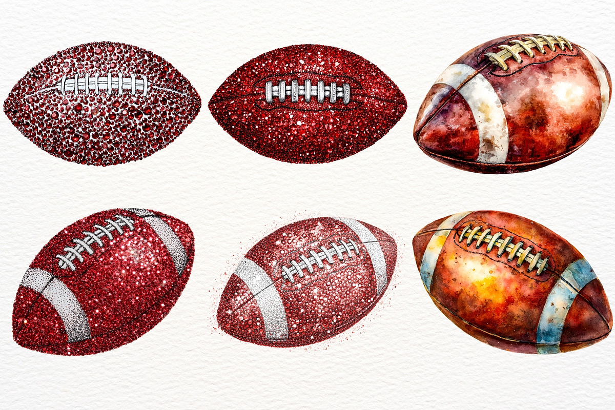 American Football PNG Sports Clipart, a Sport Illustration by SugarCloudStudioArt (Photo 2 of 8)
