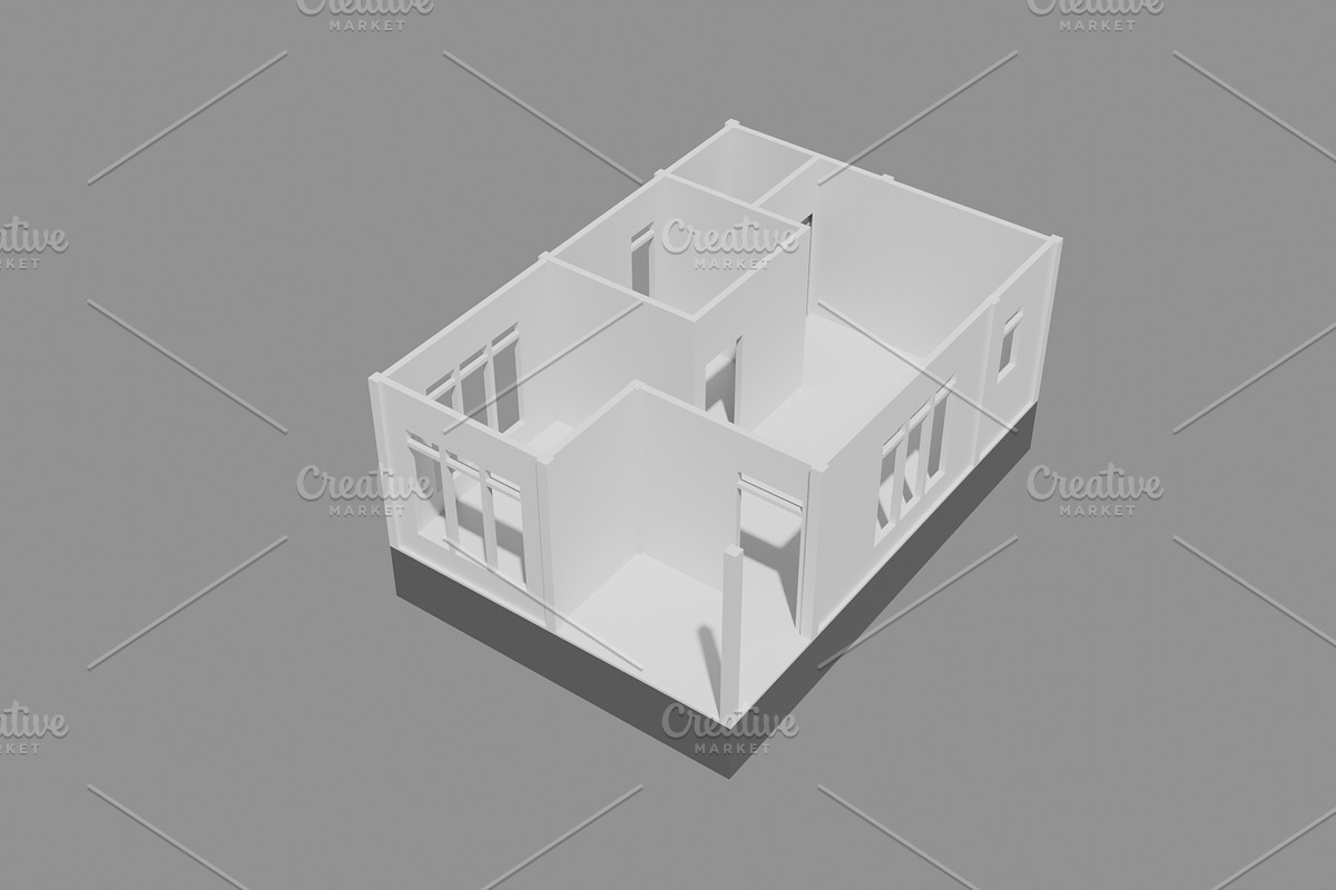 House Building - Type 1, an Architecture 3D Model by mrfauzi (Photo 7 of 22)