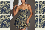 Tropical Monkey jungle foliage leave, a Pattern Graphic by Nocito Design (Thumbnail 3 of 6)