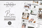 Pinterest Templates for Canva, a Social Media Template by Thirty One Palms Studio (Thumbnail 1 of 8)