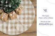 Christmas Tree Skirt Mockup, a Household Mockup by Mie Mockup Studio (Thumbnail 5 of 8)