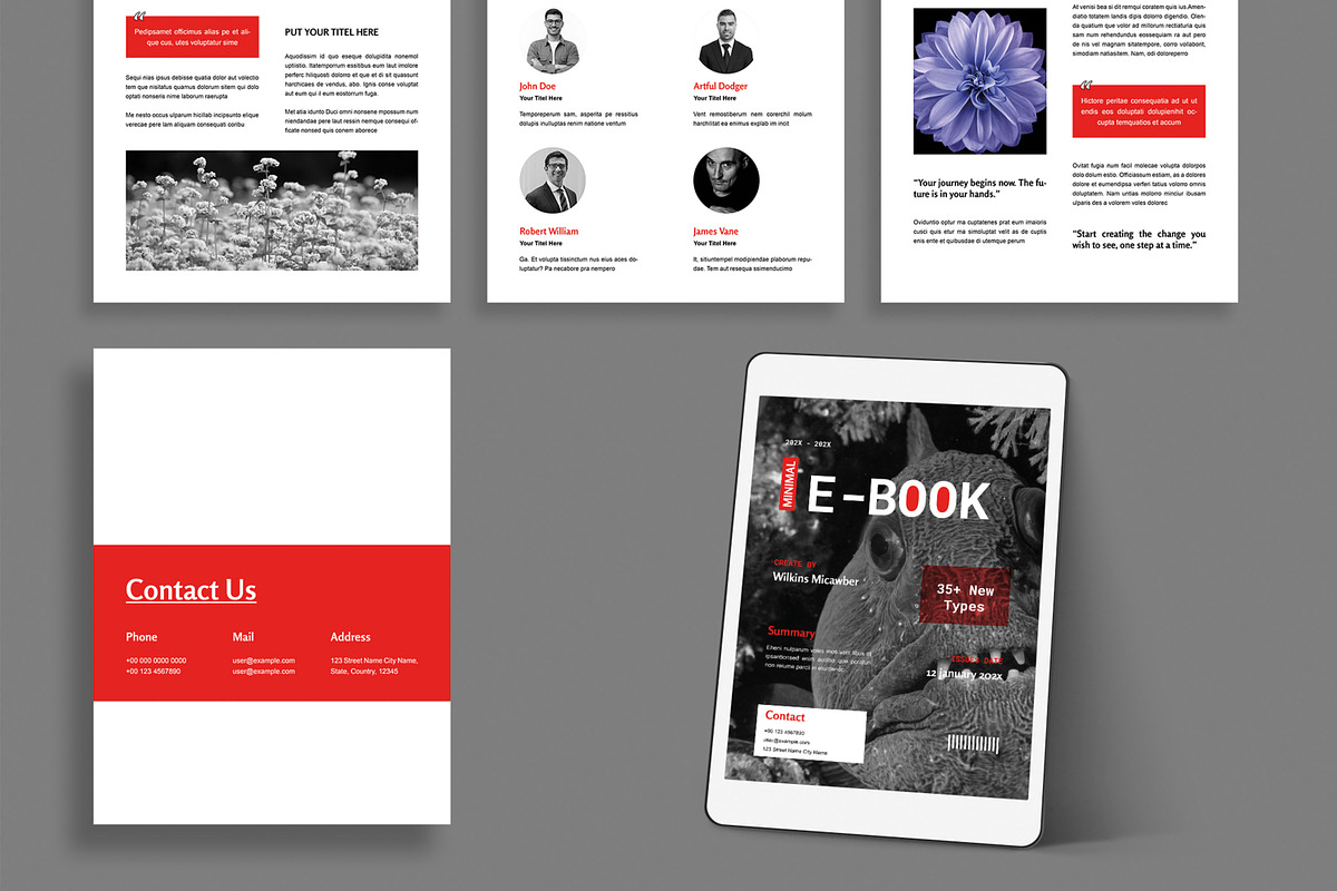 Ebook Design Layout, an UI Kit Template by MightyDesign (Photo 6 of 9)