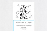 Wedding Invitation Template WPC441, an Invitation Template by Shafura_Wedding (Thumbnail 4 of 5)