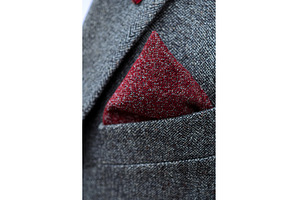 Knot fold pocket square adds bold, a Beauty & Fashion Photo by Lermont51