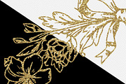 Golden Baroque Wedding collection, a Decorative Illustration by marie dricot (Thumbnail 8 of 9)