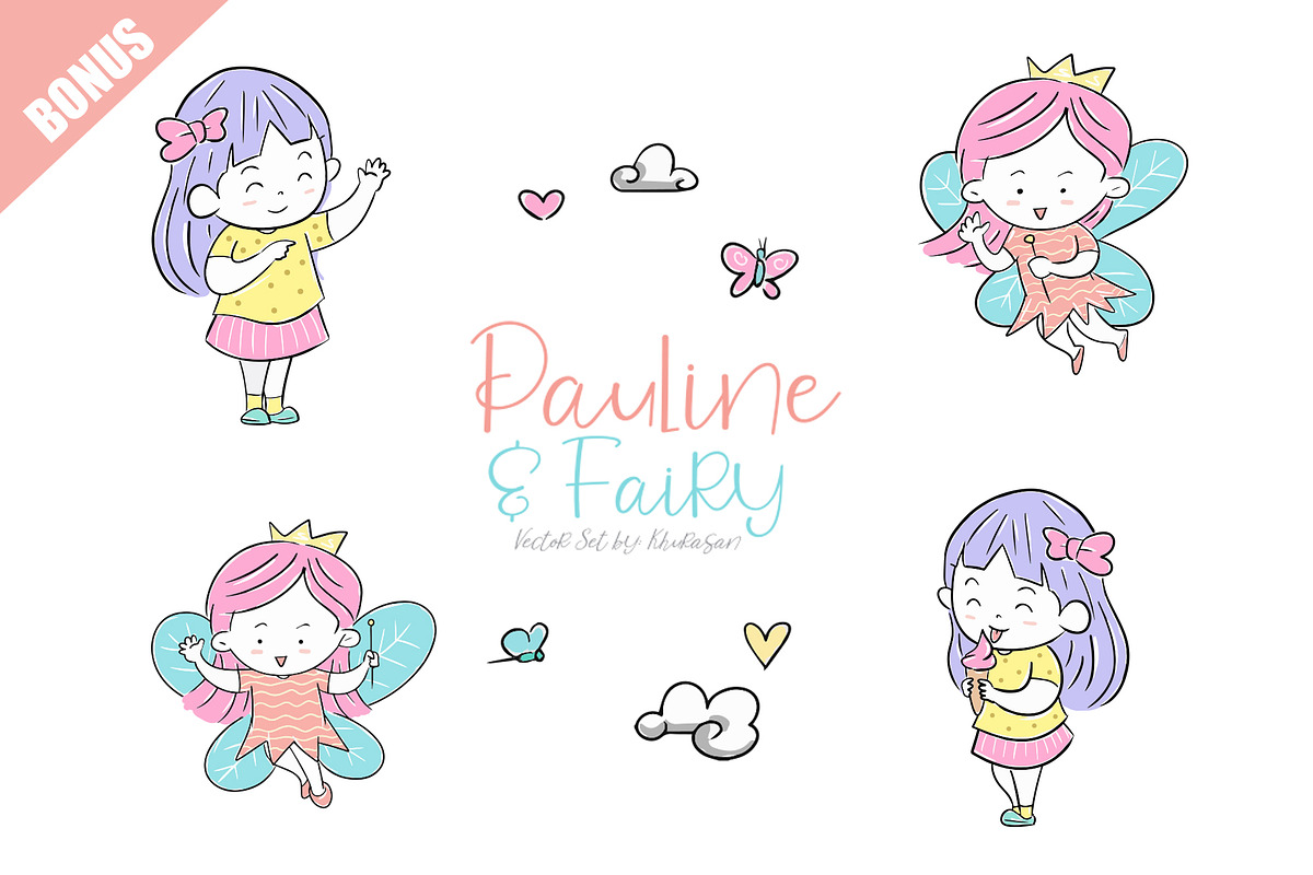 Pauline and Fairy Font preview 5
