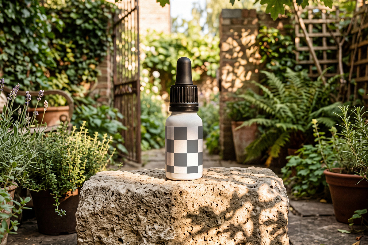 Serum Dropper Bottle Mockup, a Packaging Mockup by Designer Dude (Photo 2 of 2)