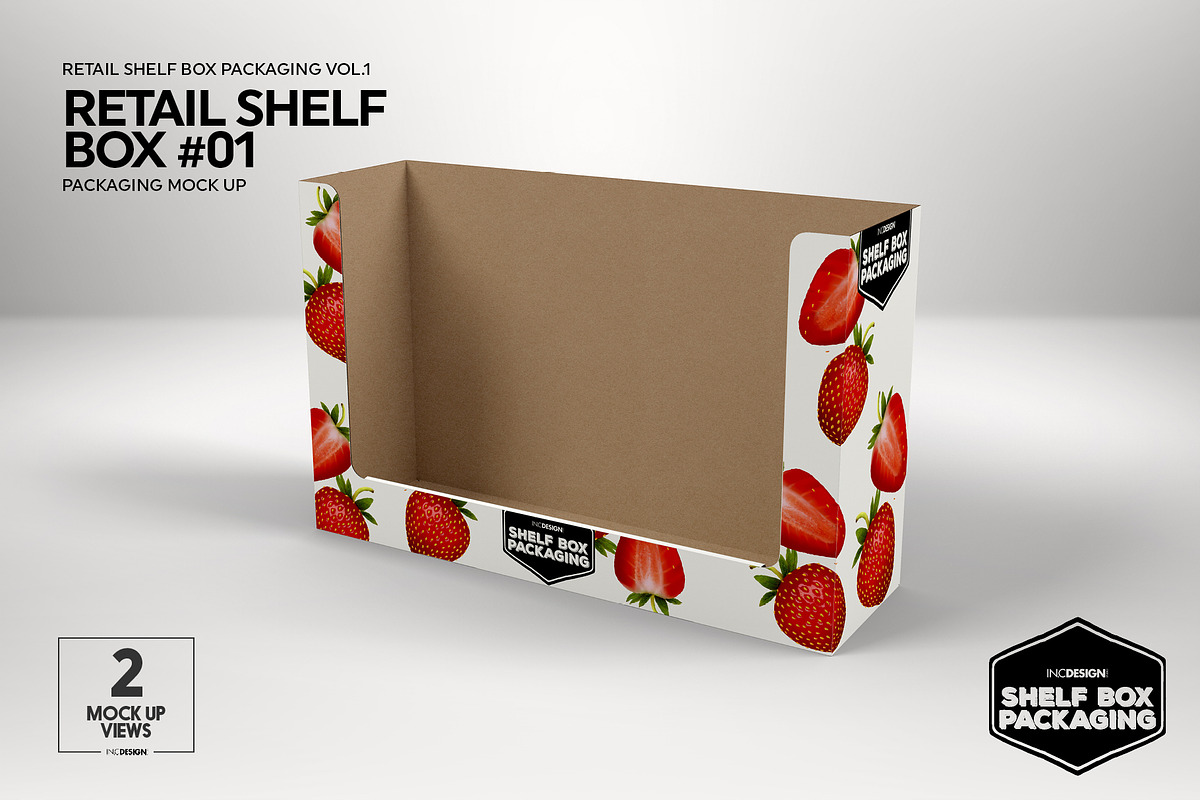 Retail Shelf Box Packaging Mockups1, a Packaging Mockup by INCDesign (Photo 3 of 32)