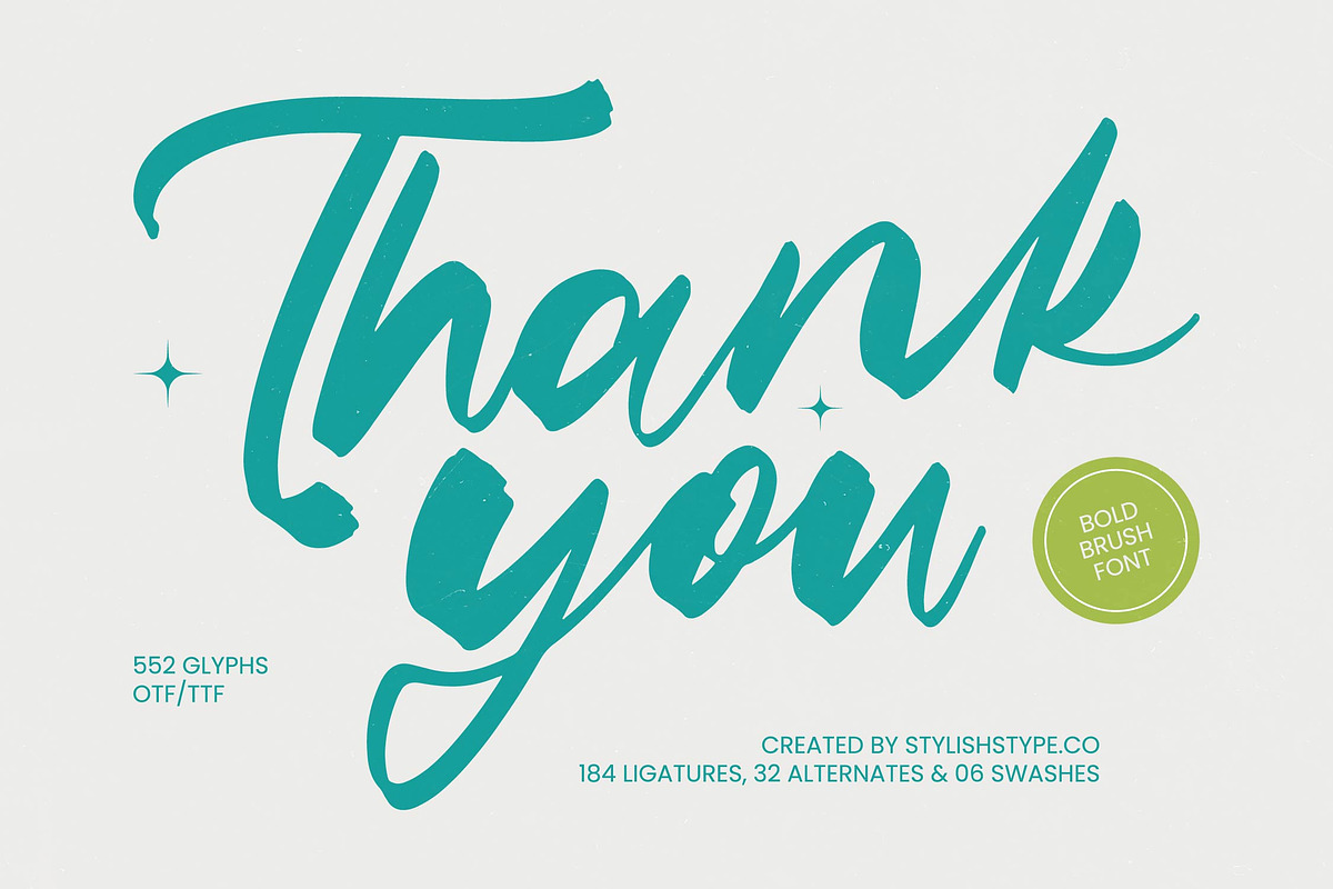 Satiate Ration Bold Brush Font, a Script Font by stylishtype.co (Photo 20 of 20)