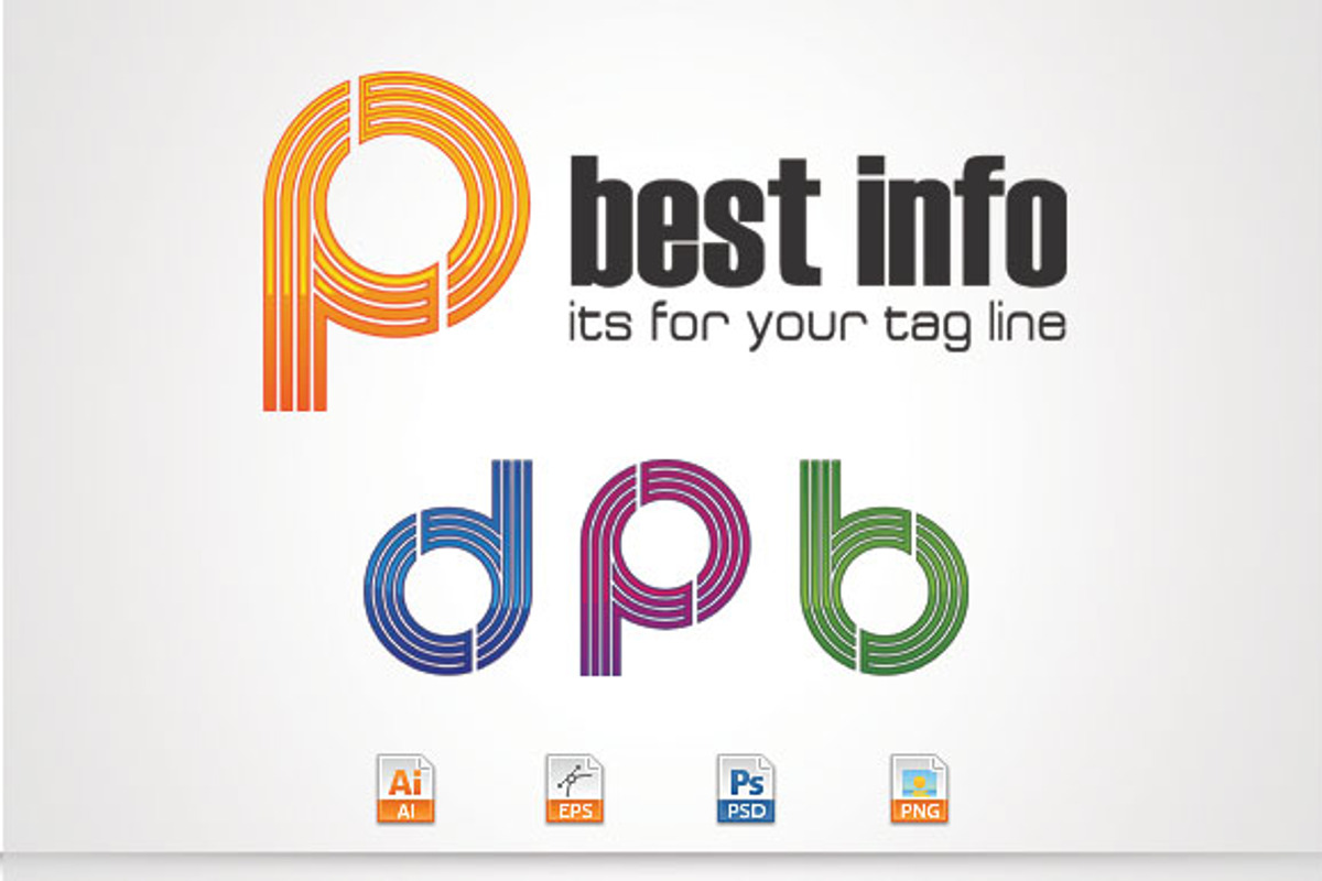 Best Info,Letter B,P Logo, a Branding & Logo Template by stock6design