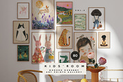 KIDS' ROOM Nursery Prints Gallery, a Background Graphic by Lana Elanor (Thumbnail 1 of 11)
