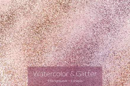 Watercolor & Glitter