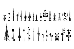 Black silhouettes of different, an Object Illustration by Valerie Bodnar