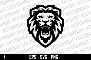 Illustration of a head of lion. Lion, an Animal Illustration by Vectorhight
